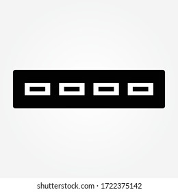 Diseño de icono de vector puerto USB