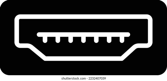 Usb Port Vector Icon Design Illustration
