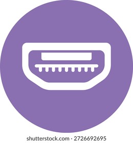 Usb Port Vector Icon Design Illustration