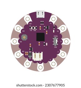 USB-Stromversorgung über Micro-USB-Anschluss - Vektorgrafik - Eine detaillierte und genaue Vektorgrafik, die die Möglichkeit veranschaulicht, Geräte über den MikroUSB-Anschluss zu versorgen