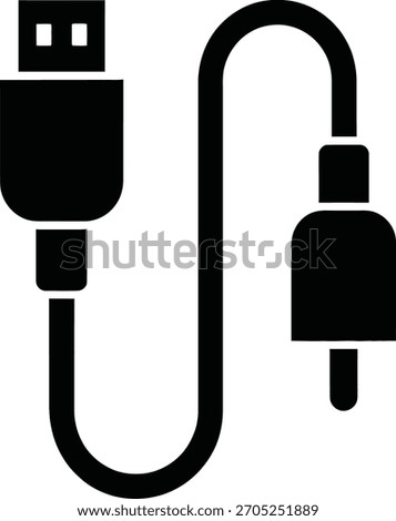 Usb to rca cable isolated on white background used to connect audio and video devices to a computer or other device