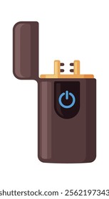 USB rechargeable electric lighter vector illustration