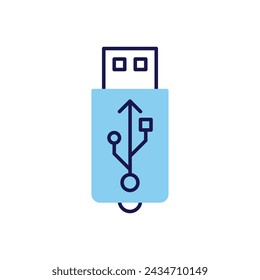 USB related vector icon. Isolated on white background. Vector illustration