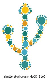 usb shape vector design by color point