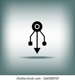 USB sign icon