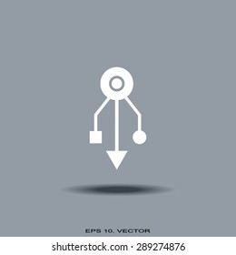 USB sign icon