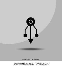 USB sign icon