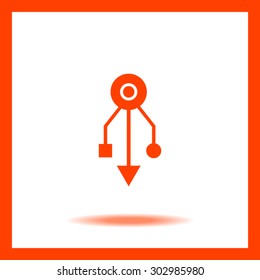 USB sign icon