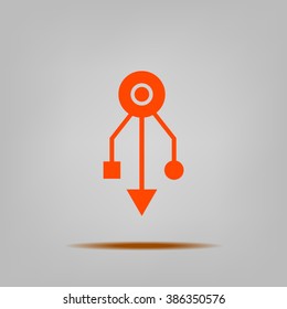 USB sign icon
