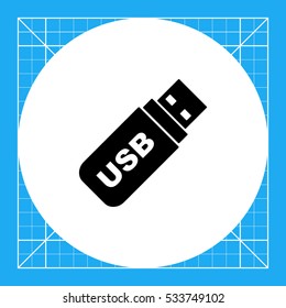 USB simple icon