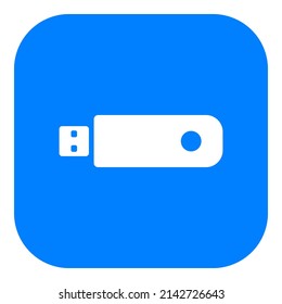 USB stick and app icon on white