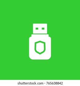 usb stick, data protection icon