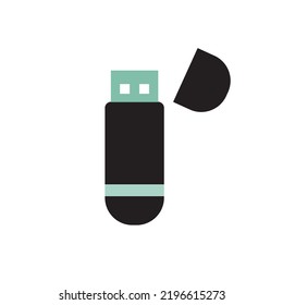 Icono Usb stick. Símbolo de flash. Ilustración vectorial.