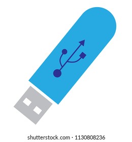 usb stick icon vector isolated illustration -  usb flash drive 