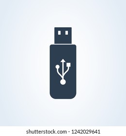 usb stick memory vector flash. isolated illustration