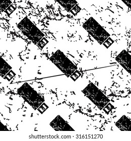 USB stick pattern, grunge, black image on white background