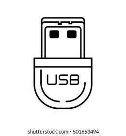 usb storage device isolated icon vector illustration design