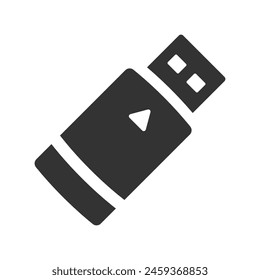 USB storage drive Icon, Vector Graphics