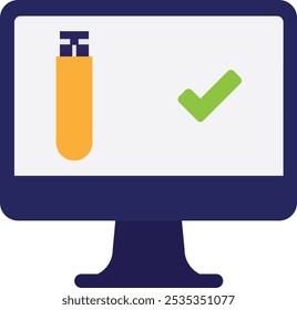 USB Storage Drive Icon Vector Flat Illustration