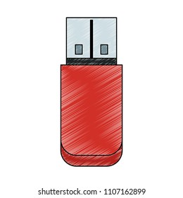 USB storage technology scribble