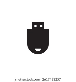 USB symbol icon element design