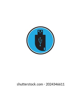 diseño de iconos vectoriales del símbolo USB 