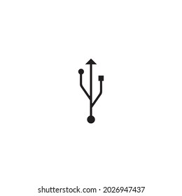 USB symbol logo vector icon design 
