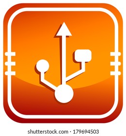 USB symbol, vector