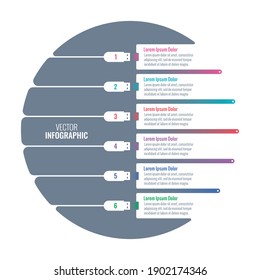 usb themed infographic template. six steps web, annual report, internet informational template. technology info template