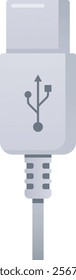 usb type c cable vector illustration