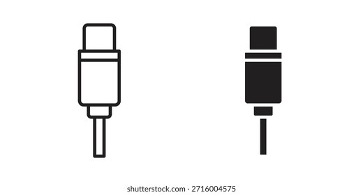USB Typ C Icon Konzept für Infografik, Website oder App.