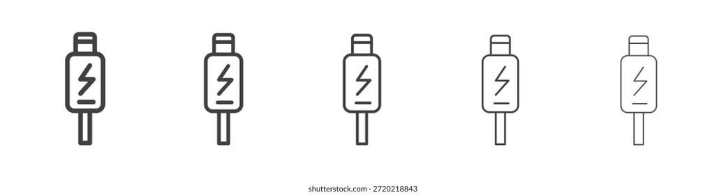 USB tipo c design ícone, logotipo, aplicativo, UI. Ilustração vetorial, EPS