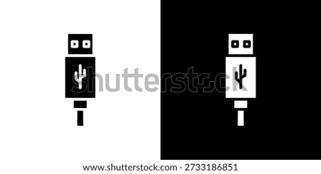 USB type c icon illustration vector simple designs