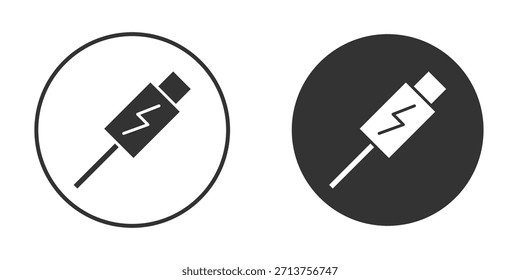 USB-Typ-C-Symbol-Signaturpaket. Vektorsymbole für grafische Designs