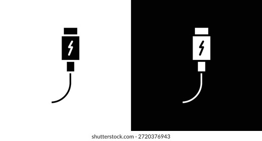 USB-Symbol Typ c für Apps und Branding.