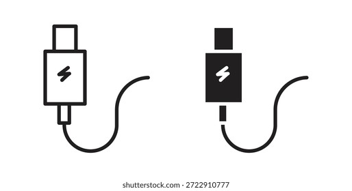 USB Typ c Symbol für Web und App. Vektorgrafik eps