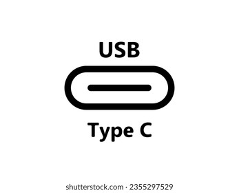 USB Type C port icon