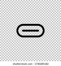 Usb type-c icon vector.Usb  sign.Connector type-c