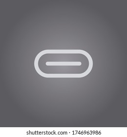 Usb type-c icon vector.Usb  sign.Connector type-c