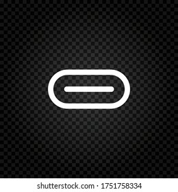 Usb type-c icon vector.Usb  sign.Connector type-c