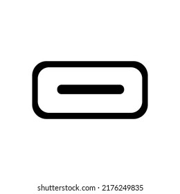 Usb Type-c Icon Vector.Usb Sign.Connector Type-c