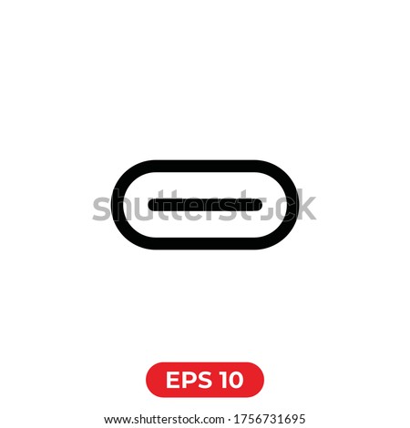 Usb type-c icon vector.Usb  sign.Connector type-c