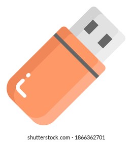 USB vector flat icon, school and education icon