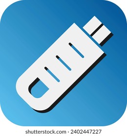 Usb Vector Glyph Gradient Background Icon For Personal And Commercial Use.
