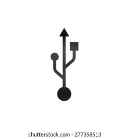  usb  - vector icon