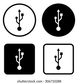  usb  - vector icon