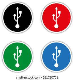  usb  - vector icon