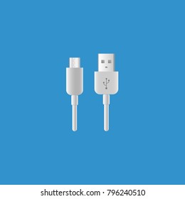 Usb vector icon. Charger vector icon. Samsung charger 2017