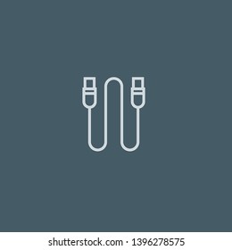 Usb vector icon. Usb concept stroke symbol design. Thin graphic elements vector illustration, outline pattern for your web site design, logo, UI. EPS 10.