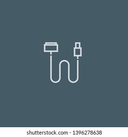 Usb vector icon. Usb concept stroke symbol design. Thin graphic elements vector illustration, outline pattern for your web site design, logo, UI. EPS 10.